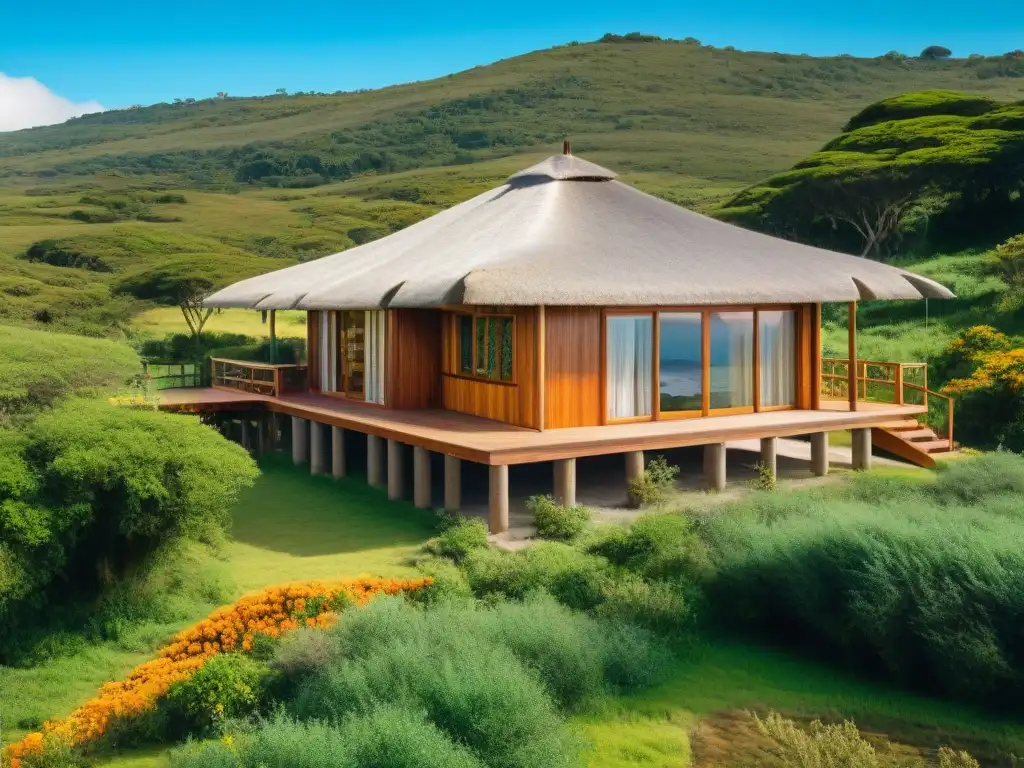 Un acogedor ecolodge familiar en Uruguay, rodeado de naturaleza exuberante y tranquilidad