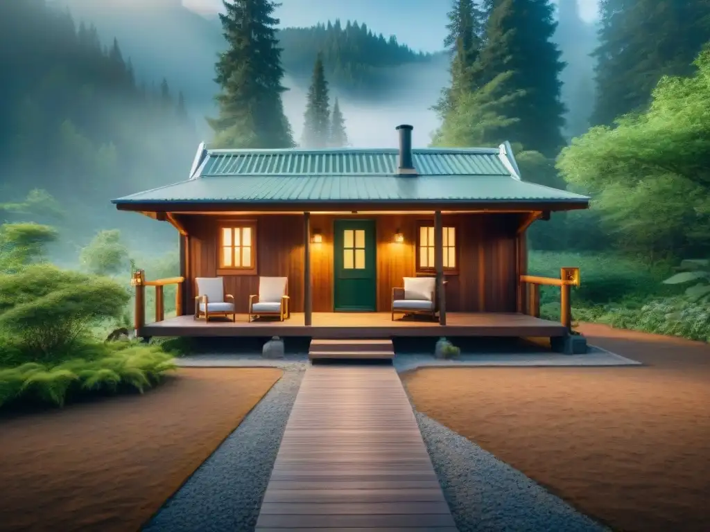 Refugio accesible en bosque: inclusivo y cómodo Acogedora cabaña accesible en un bosque verde, ideal para todos los viajeros