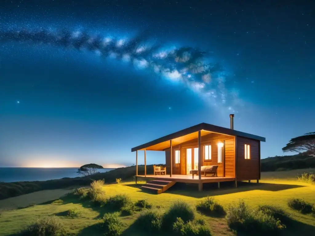 Acogedora cabaña bajo cielo estrellado en Uruguay