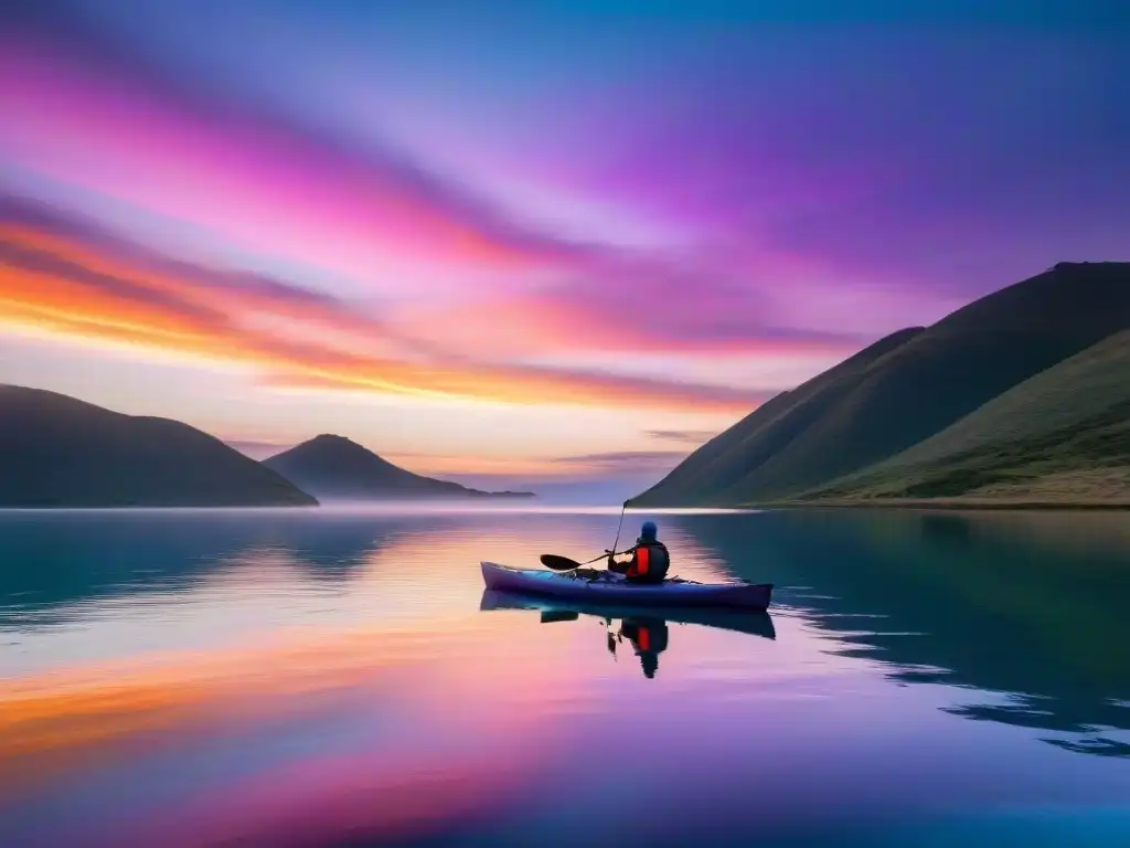 Un amanecer vibrante en Laguna Garzón, Uruguay