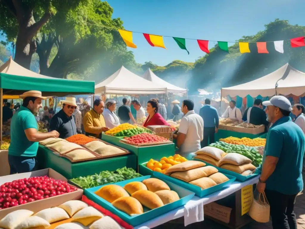 Disfruta la animada Feria Vecinal en Uruguay con sus coloridos puestos y delicias locales