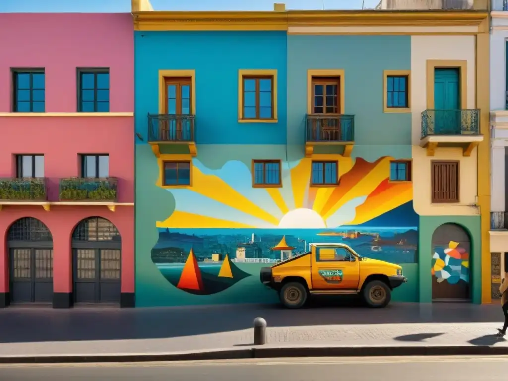 Arte urbano en Montevideo, Uruguay: murales vibrantes y coloridos de artistas locales realzan la escena de arte contemporáneo Uruguay urbano