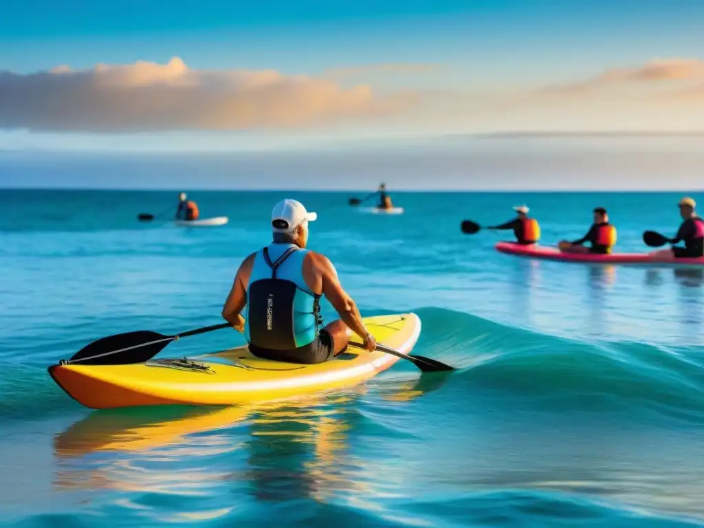 Un atardecer inclusivo en Uruguay con deportes acuáticos para todas las edades y habilidades