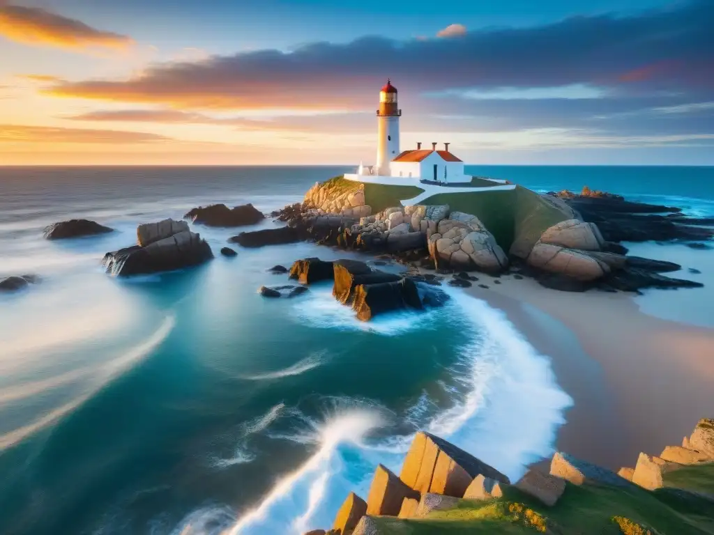 Un atardecer sereno y deslumbrante en Cabo Polonio, Uruguay