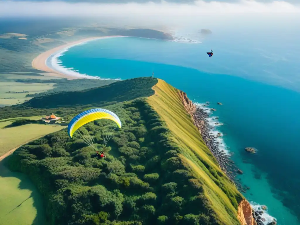 Disfruta de la auténtica experiencia de parapente en Uruguay sobre Punta Ballena