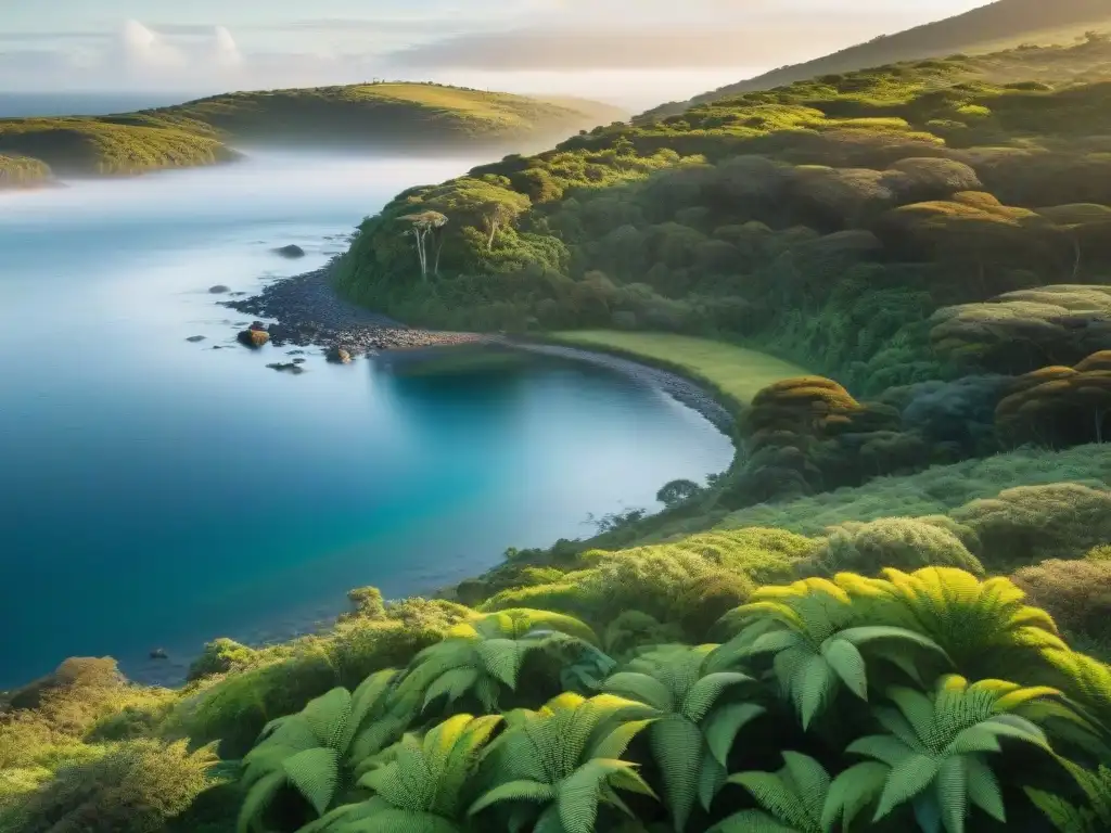 Una aventura en las áreas protegidas de Uruguay: exuberante vegetación nativa bañada por la cálida luz del atardecer