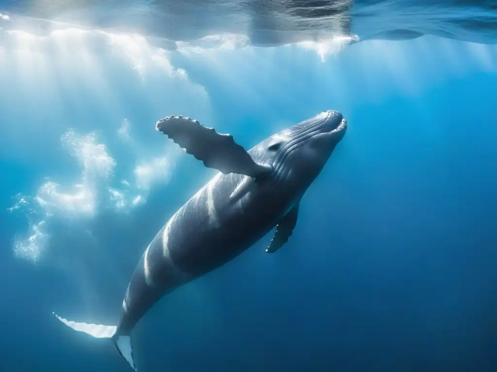 Avistamiento privado de fauna en Uruguay: Ballena Franca austral emergiendo majestuosa del océano, bajo el sol brillante