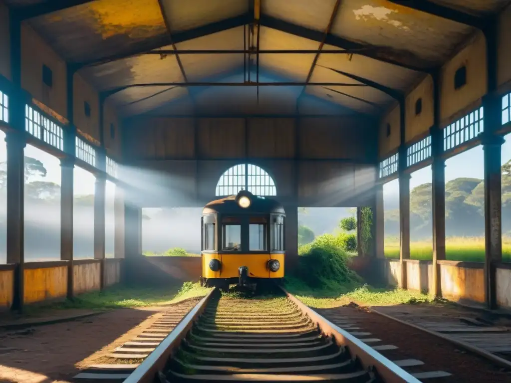 Estación de tren abandonada en Uruguay: belleza en decadencia Explora la belleza decadente de una estación de tren abandonada en Uruguay