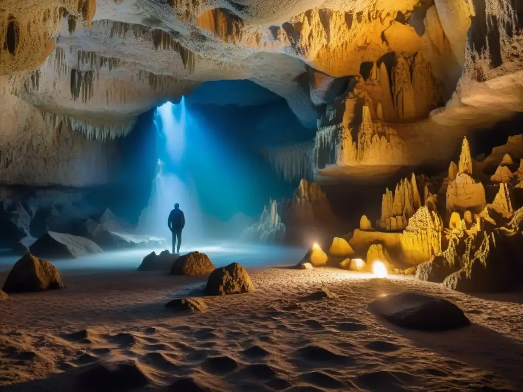 Explora la belleza de las formaciones de estalactitas y estalagmitas en las grutas y cavernas de Uruguay