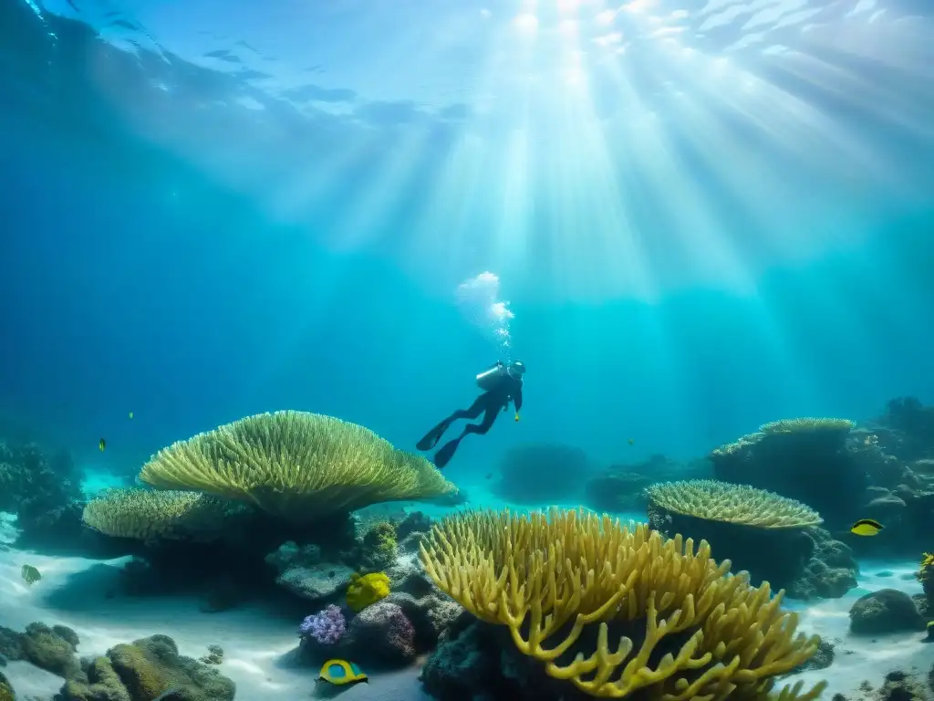 Explora la belleza del Parque Subacuático Piriápolis Uruguay: un arrecife de coral vibrante lleno de peces coloridos y plantas marinas