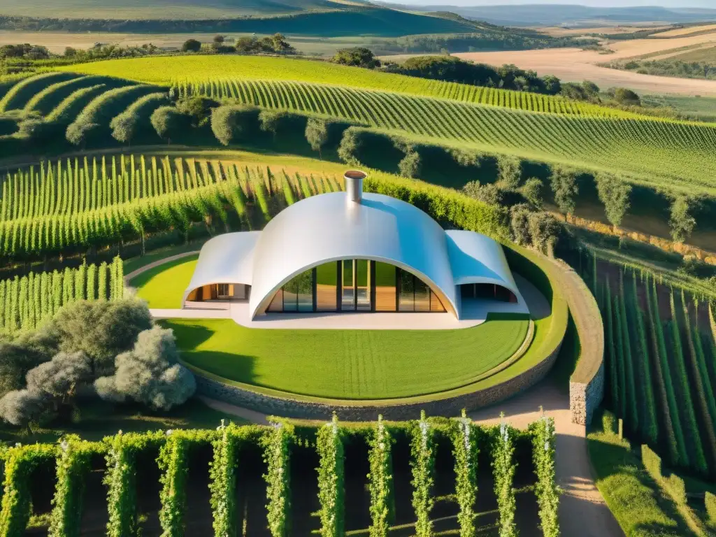 Bodega Garzón en Uruguay, diseño arquitectónico único que se integra con la naturaleza