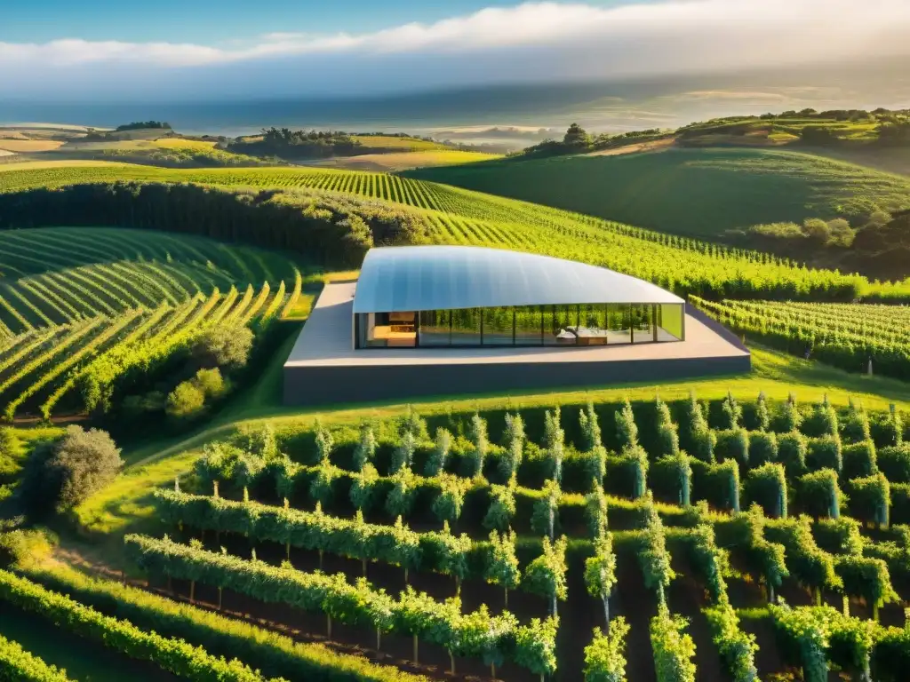 Bodega Garzón: arquitectura moderna en viñedos uruguayos, fusión de diseño y naturaleza