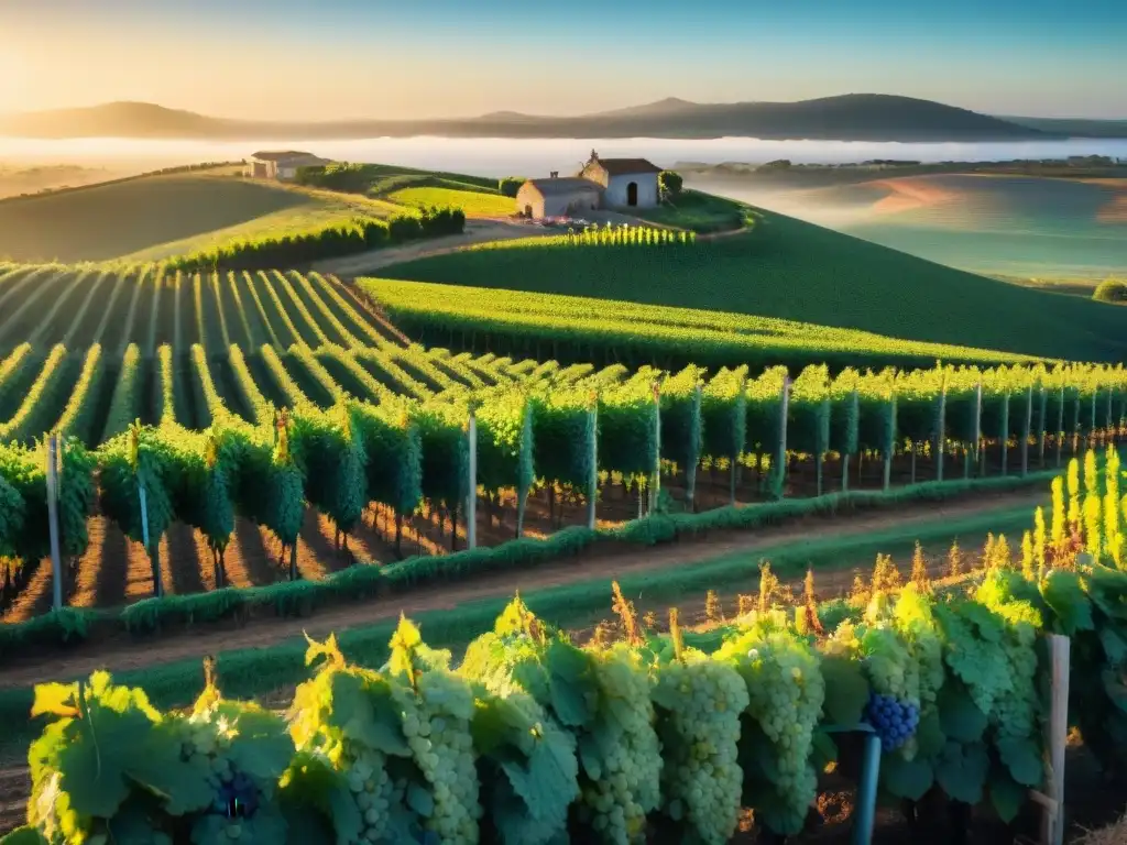 Vendimia en Uruguay: bodegas, fiestas y tradición en un atardecer dorado entre viñedos