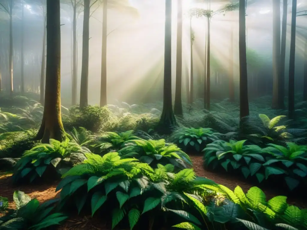 Un bosque en Uruguay bañado por la luz dorada del sol: una fotografía con luz natural en Uruguay