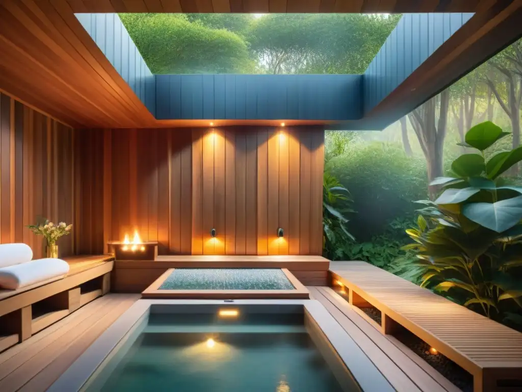 Una cabaña spa en Uruguay rodeada de naturaleza exuberante, con aromaterapia de eucalipto y jacuzzi entre flores