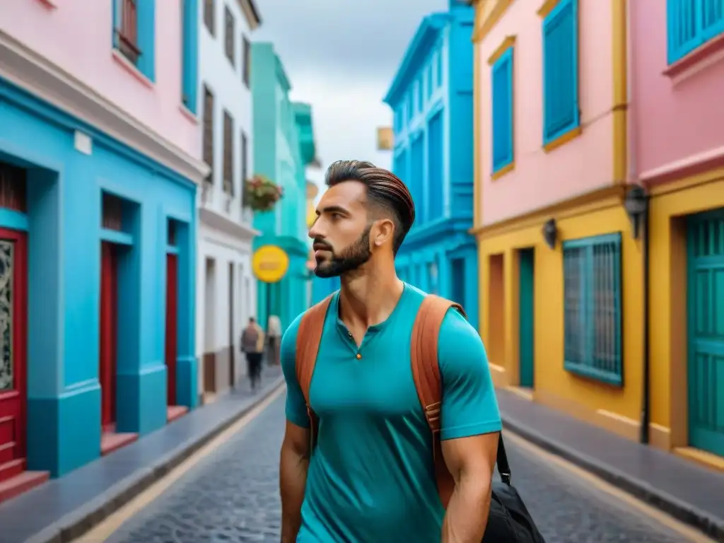 Explorando las calles coloridas de Montevideo, Uruguay, fusionando tradición y modernidad