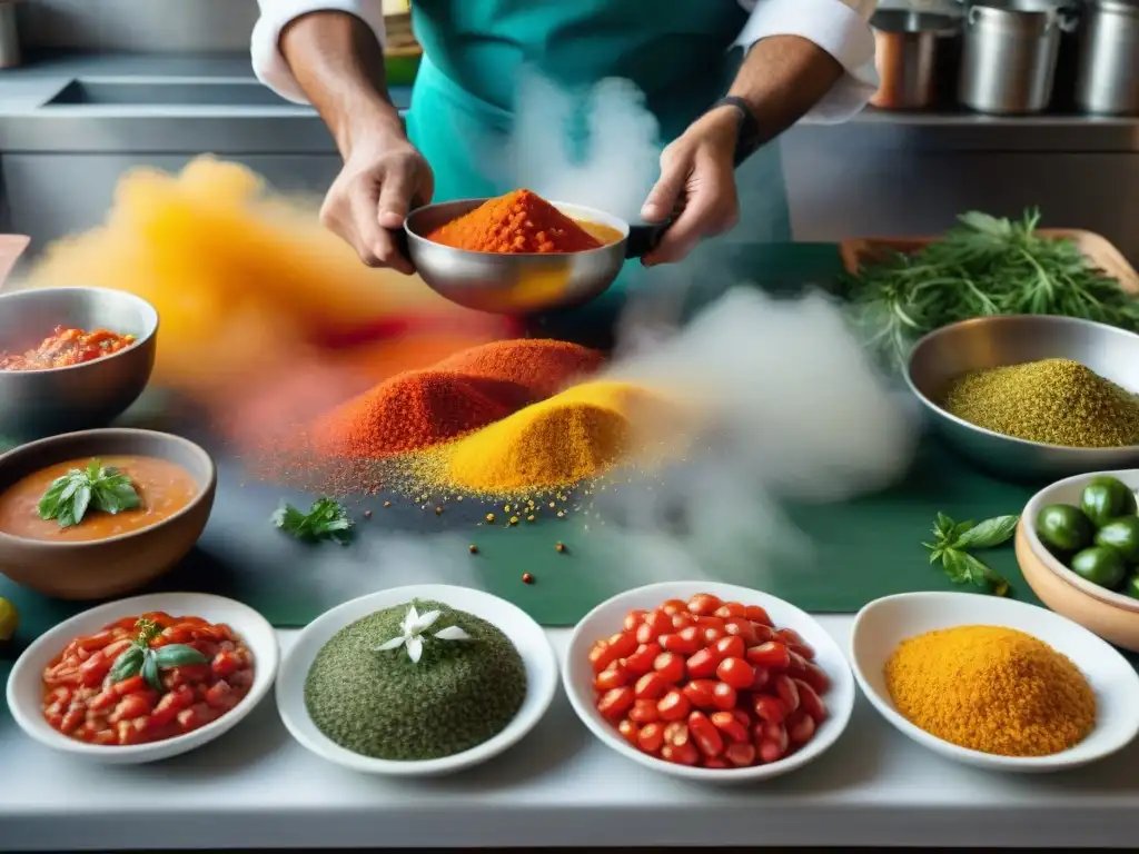 Un cocinero prepara sabores únicos en una cocina tradicional uruguaya