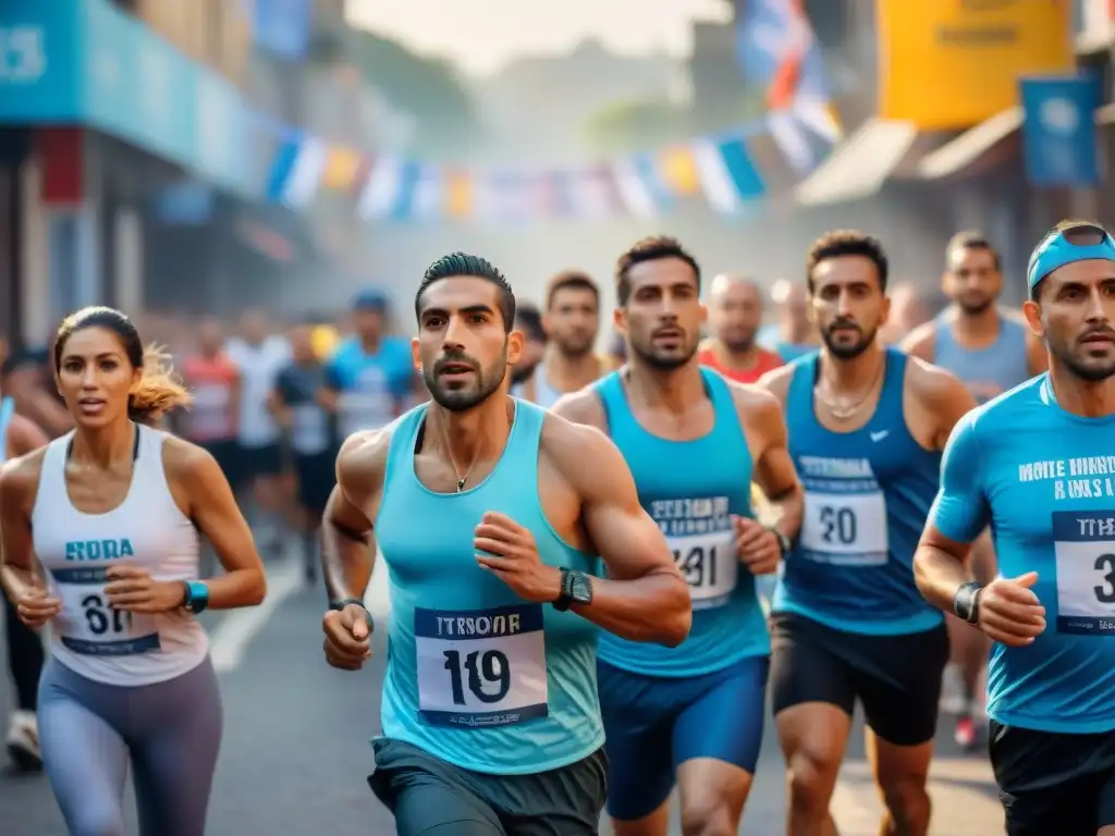 Corredores diversos participan en maratón solidaria en Uruguay, transmitiendo unidad y empoderamiento