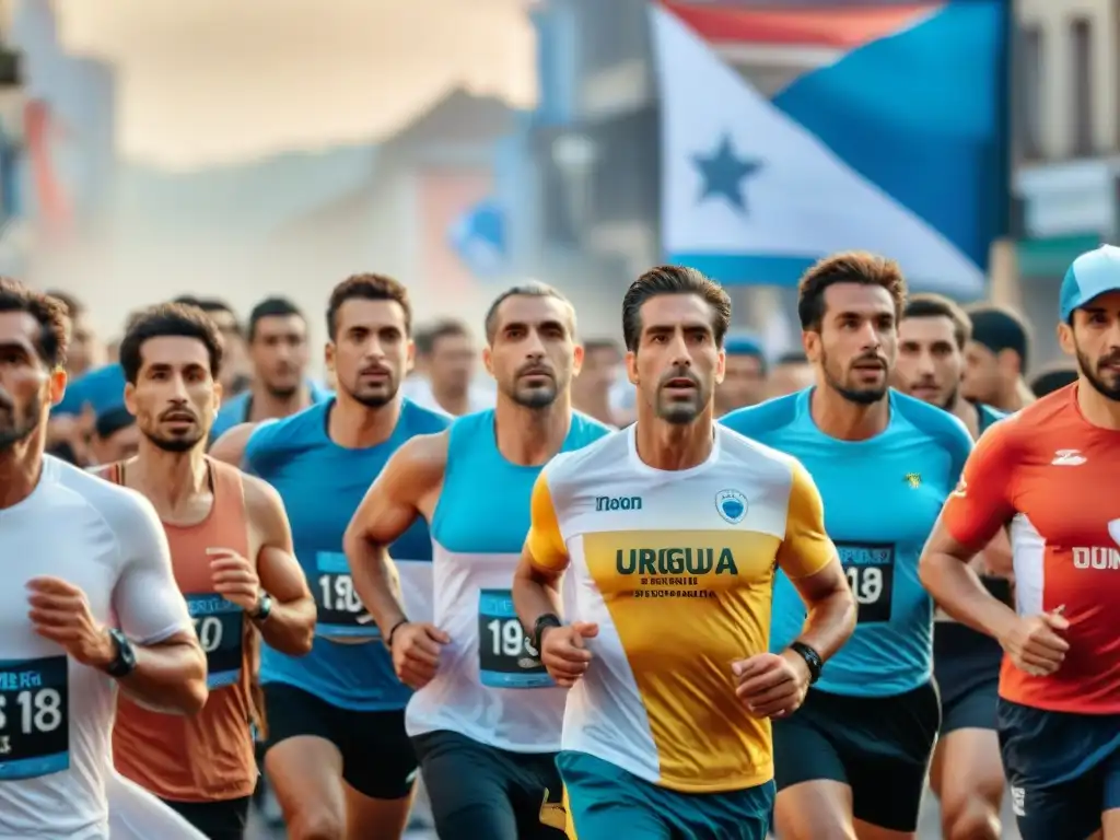 Corredores diversos participan en maratón solidaria en Uruguay