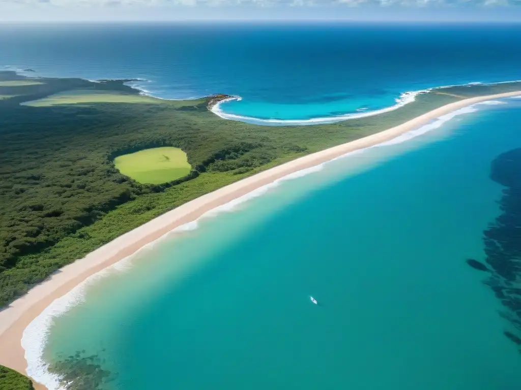 Explora la costa de Uruguay desde una avioneta privada, con playas, aguas turquesas y exuberante vegetación