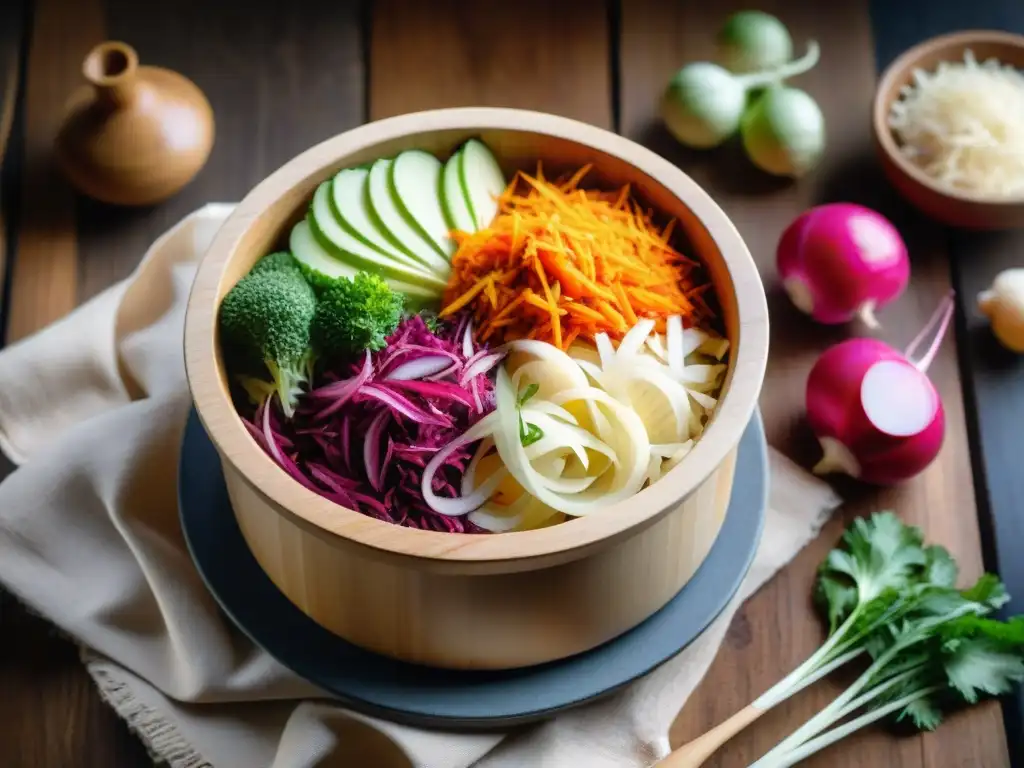 Fermentación en crock con chucrut y kimchi, recetas Uruguay