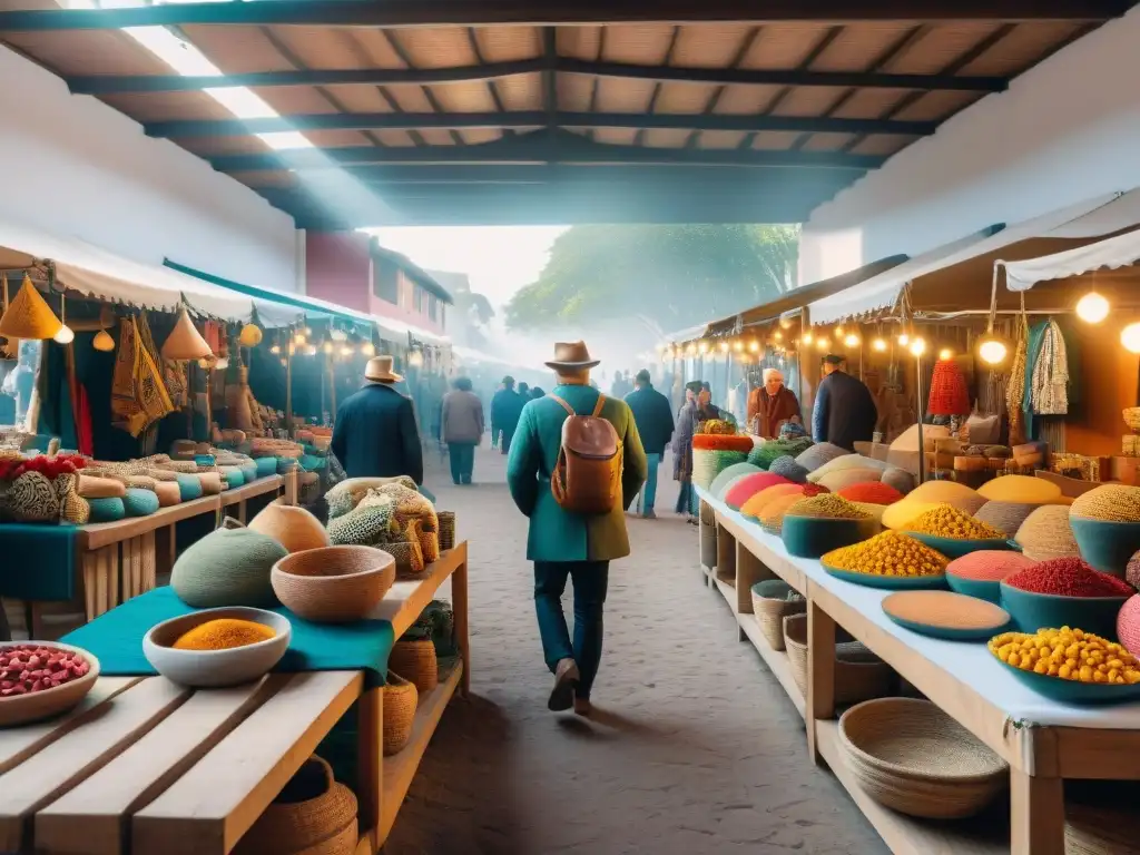 Explorando la cultura de Uruguay en un vibrante mercado artesanal