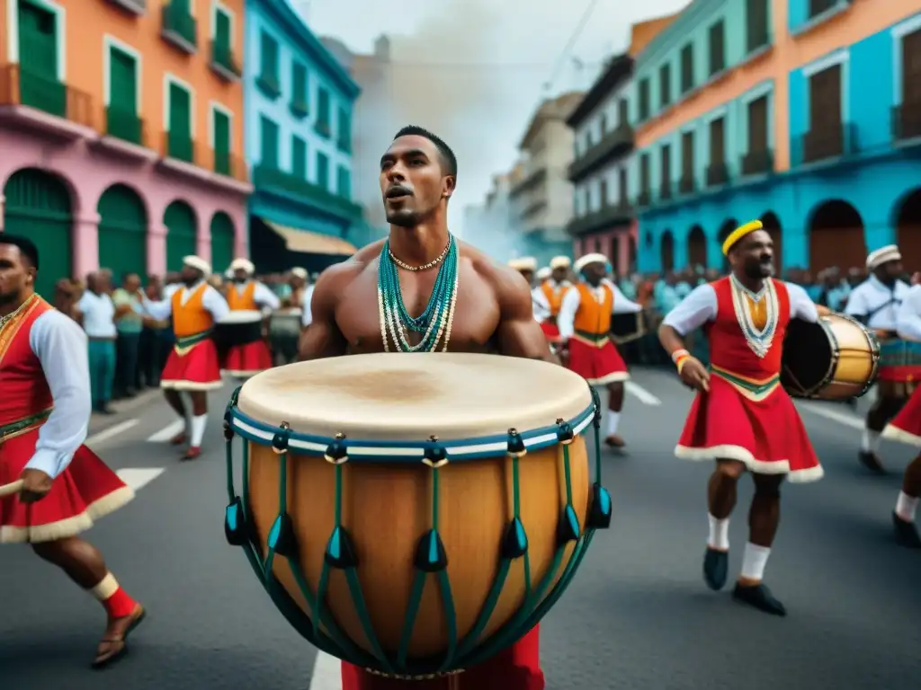 Un desfile vibrante en Montevideo: encuentro de tambores Candombe con diversidad y orgullo cultural