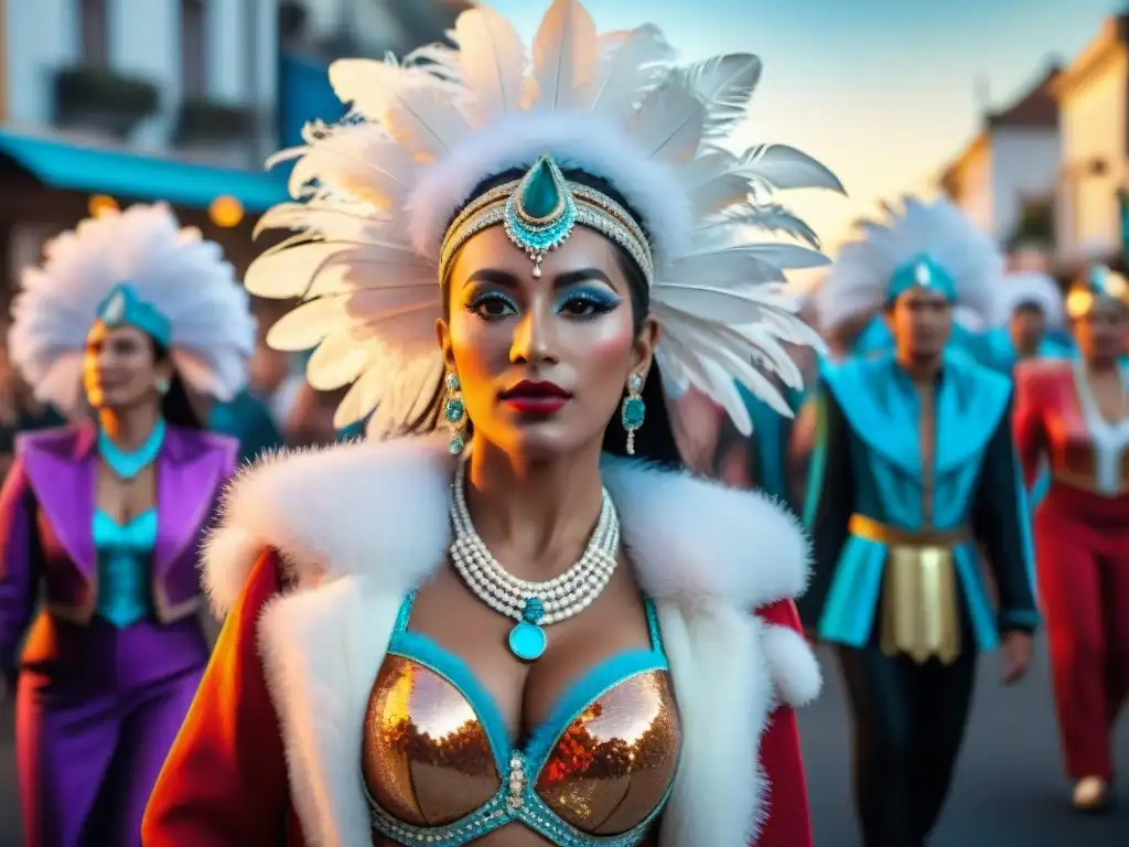 Deslumbrante Carnaval en Uruguay: danza, música y color llenan el corazón de la comparsa