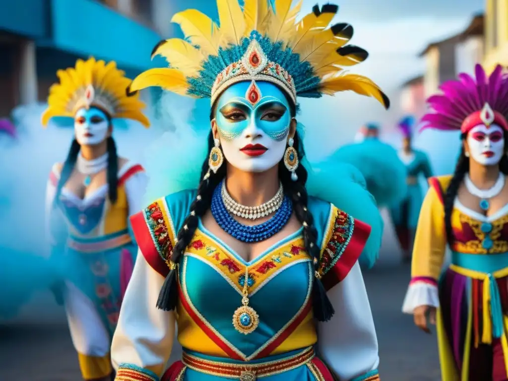 Deslumbrantes trajes y colores del Carnaval en Bella Unión, Uruguay