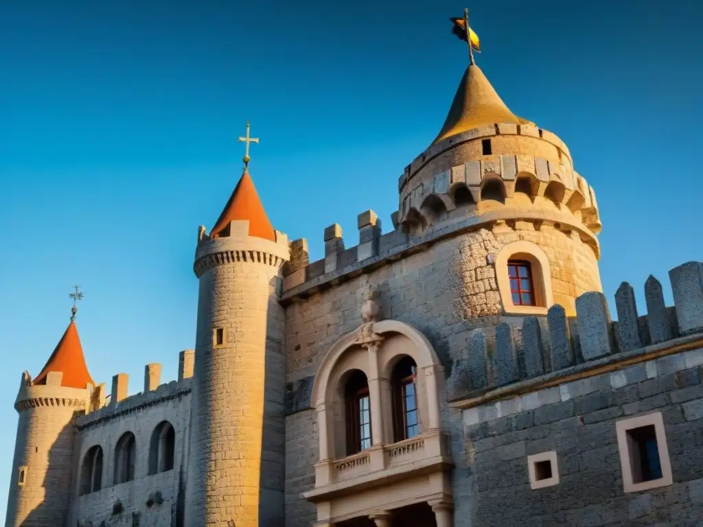 Detalle fascinante del Castillo Pittamiglio en Uruguay, fusionando elementos góticos y Art Nouveau