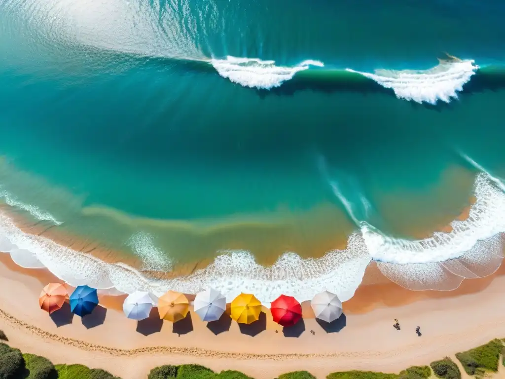 Un día soleado en las playas de Punta del Este, Uruguay, donde todos disfrutan con sus gafas de sol para Uruguay