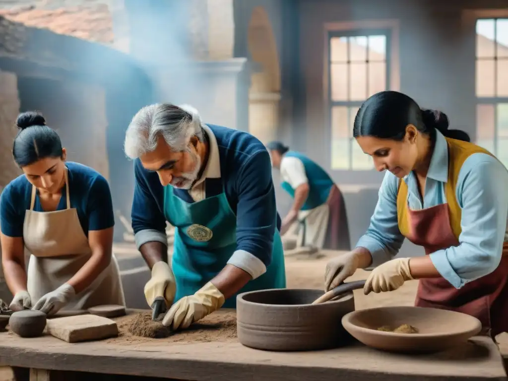 Diversa comunidad uruguaya restaura juntos sitio histórico, destacando la protección del patrimonio cultural Uruguay