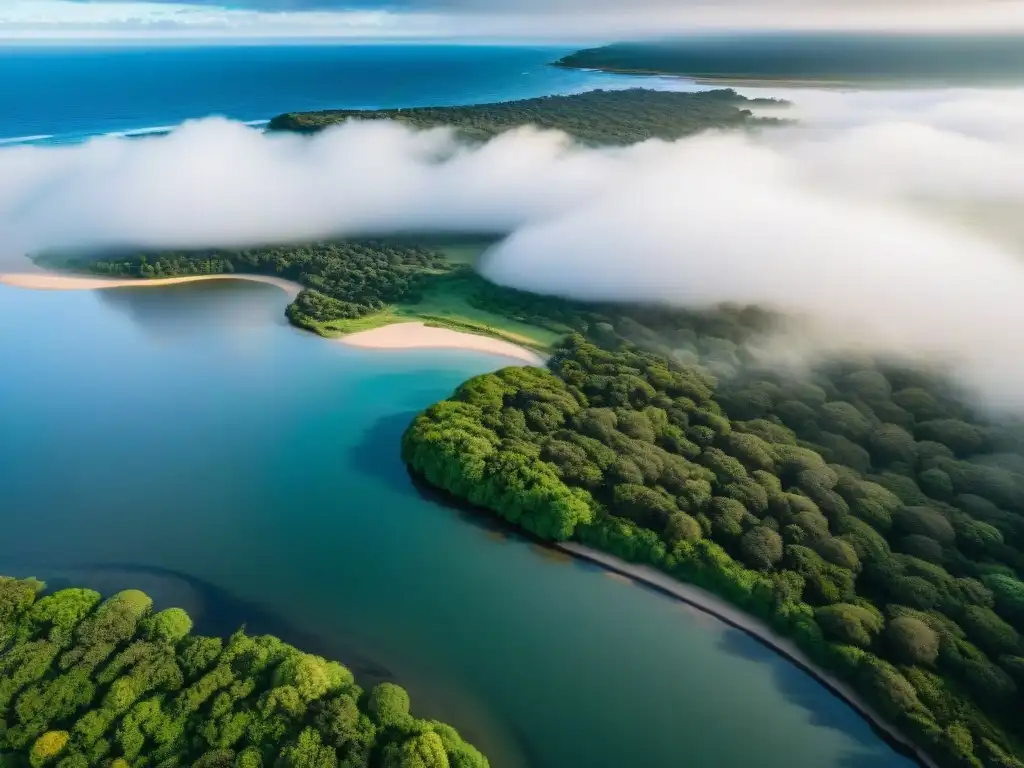 Descubre la diversidad de Uruguay desde el aire: ríos, bosques, playas y ciudades