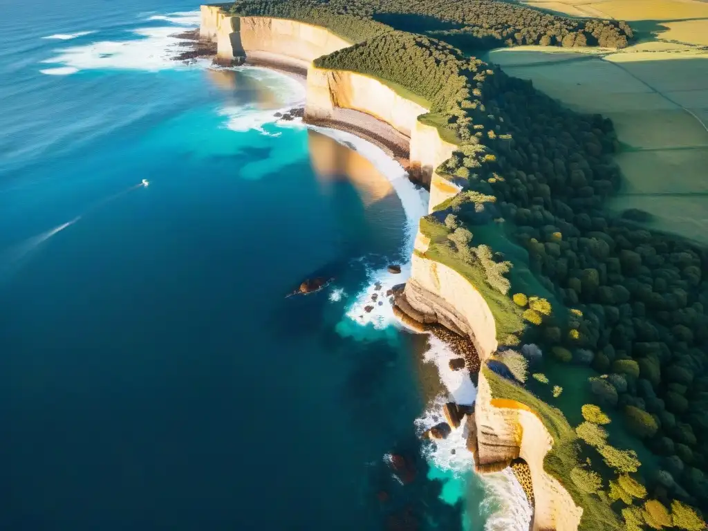 Drones capturan la majestuosidad de la costa de Uruguay: acantilados, mar azul y libertad en el aire