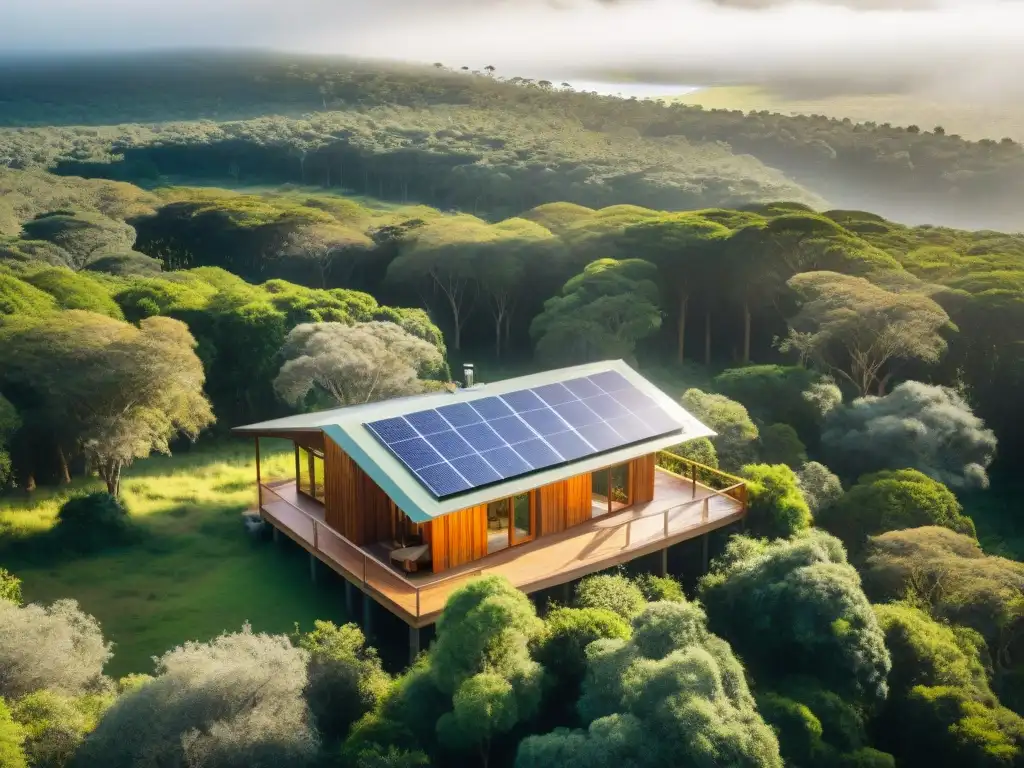 Ecocabañas en Uruguay: refugio sostenible en el bosque exuberante, armonía con la naturaleza y eco turismo