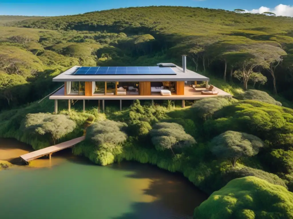 Un ecolodge sostenible integrado en la exuberante naturaleza de Uruguay