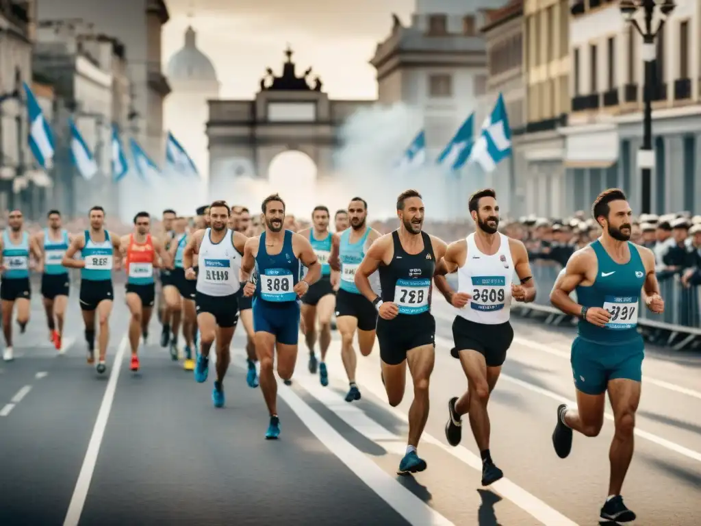 La emoción de los corredores al cruzar la meta en la Maratón histórica de Montevideo 1928