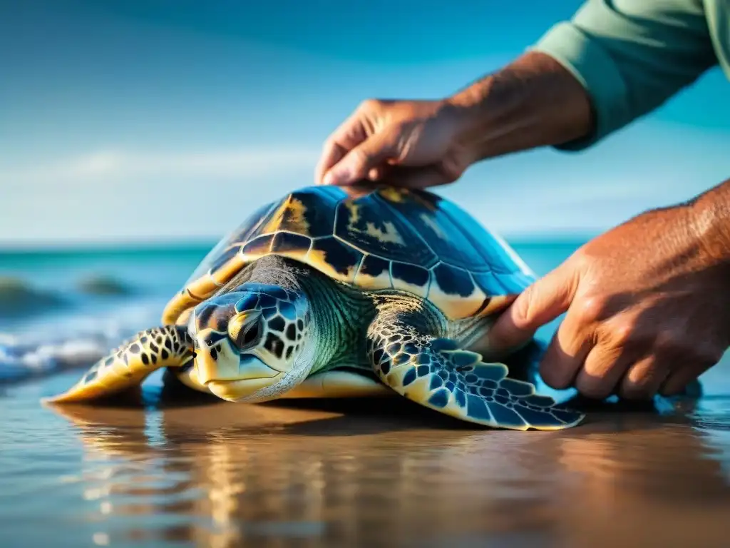 Emocionante liberación de tortugas marinas en Uruguay, proyectos conservación Uruguay viajeros