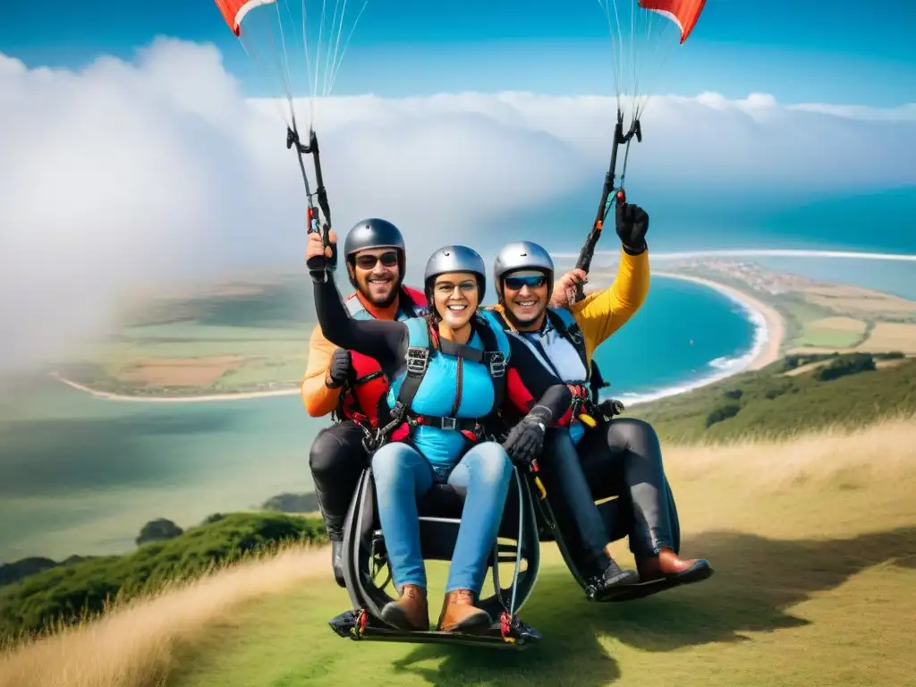 Un emocionante parapente accesible para discapacitados en Uruguay