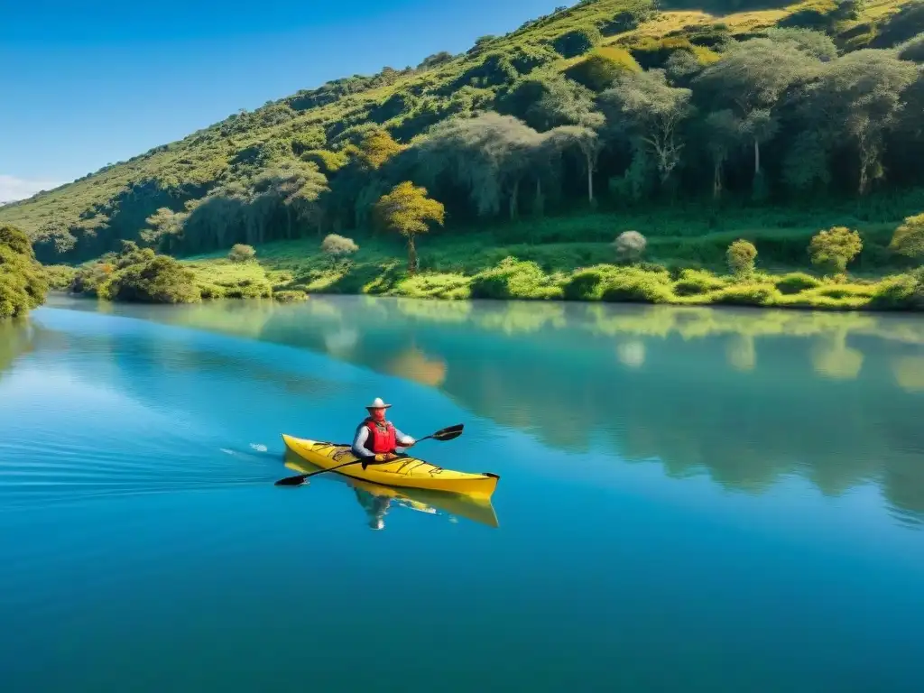 Emocionante kayaking en río uruguayo