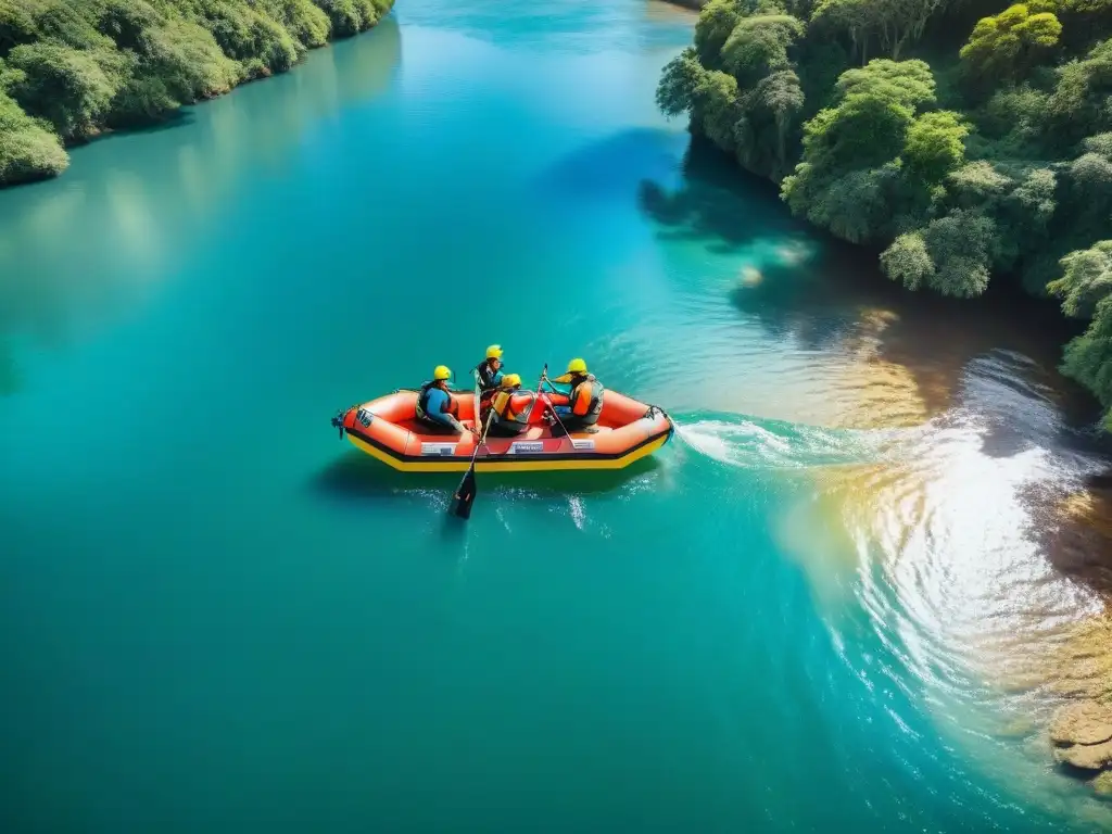 Emocionante travesía en bote inflable por ríos de Uruguay, rodeados de exuberante naturaleza y vida silvestre