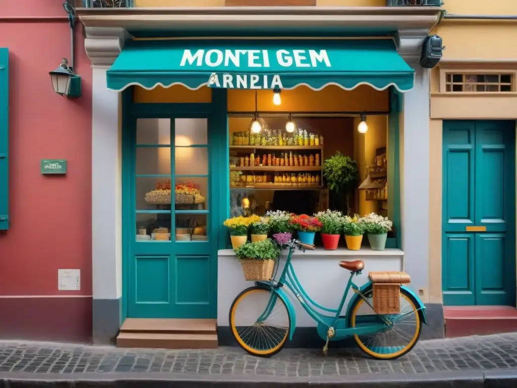 Encantador café con flores en Montevideo, lugares ocultos visitar