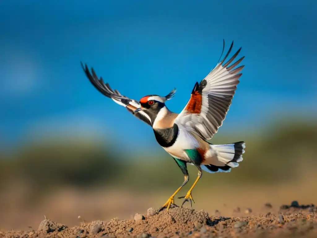 Encuentros con aves en Uruguay: Majestuoso vuelo del Tero en la naturaleza uruguaya