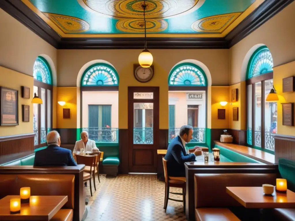 Una escena cautivadora en Café Brasilero, el café más antiguo de Uruguay en Montevideo