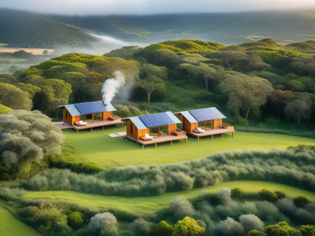 Un escenario mágico de ecocabañas en Uruguay, integradas con la naturaleza