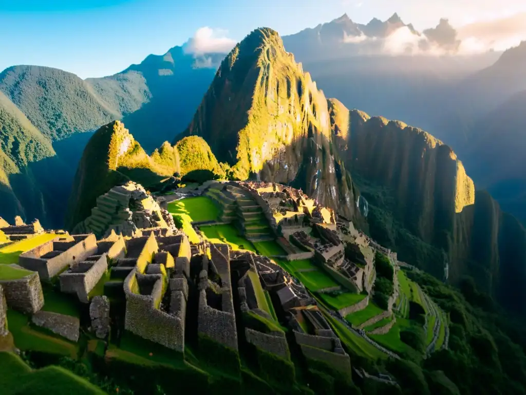 Espectacular amanecer sobre las ruinas de Machu Picchu, ideal para mejorar habilidades fotográficas en viajes