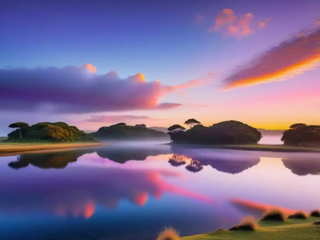 Espléndido amanecer en Laguna Garzón, Uruguay, un fotógrafo captura la magia de los hoteles boutique