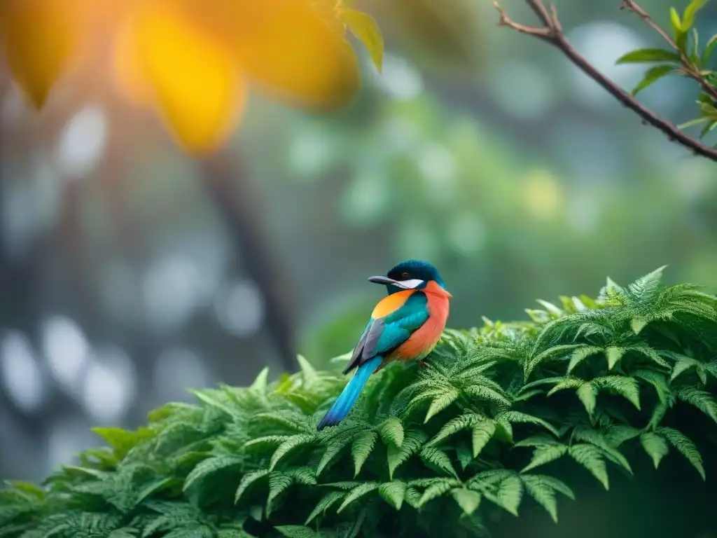 Excepcional urutau camuflado entre hojas en bosque uruguayo