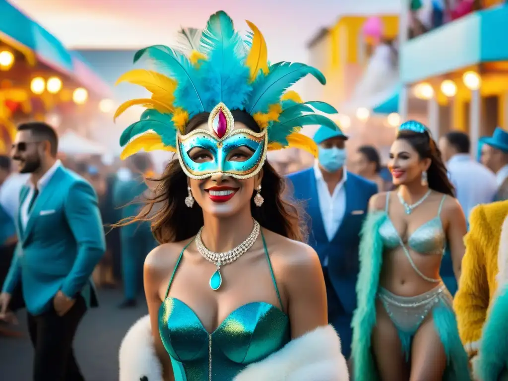 Exclusiva experiencia carnaval Uruguay con lujo y colorido en fiesta VIP