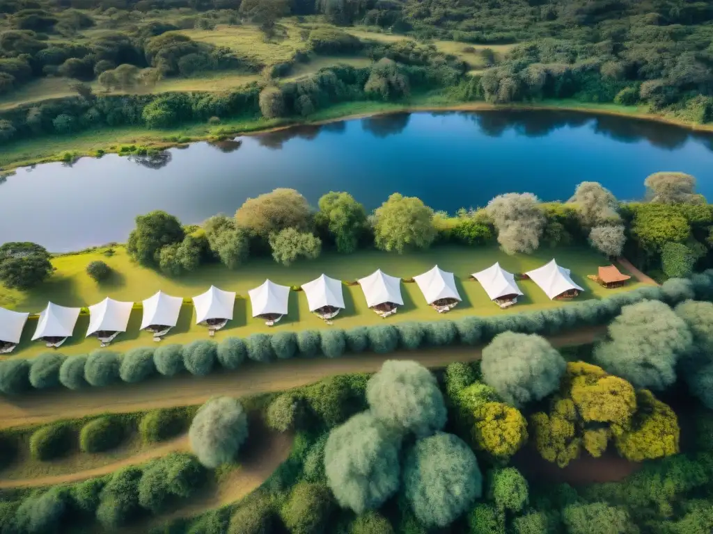 Un exclusivo campamento glamping de lujo en Uruguay con el mejor equipamiento y rodeado de naturaleza exuberante